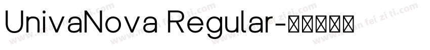 UnivaNova Regular字体转换